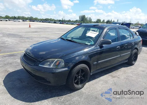 2000 Honda Civic Lx from USA, damaged, VIN 1HGEJ6674YL017440